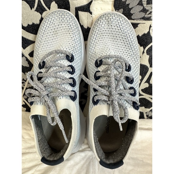 Allbirds Men's Tree Dasher TD W10 Lace Up Running Shoes Size 10 Blue/White - Picture 1 of 7